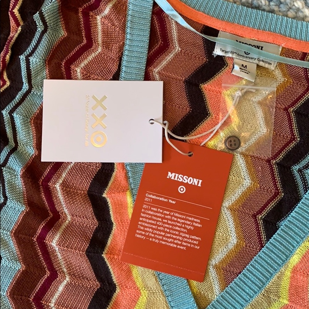 Missoni XXO Blue Chevron Sweater - Picture 2 of 2